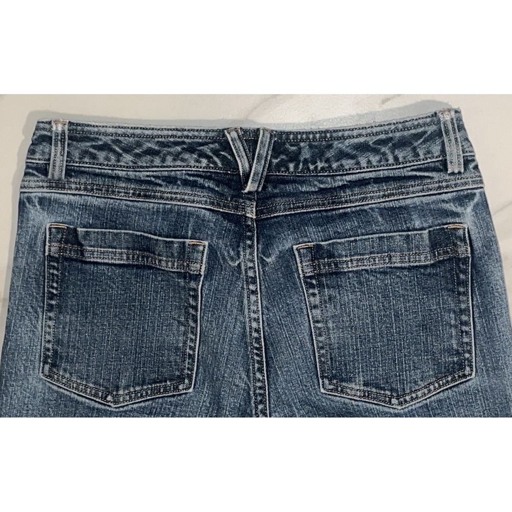 Duluth Trading Co Women's Jeans 4x33 Mid Rise Straight Leg Blue Denim